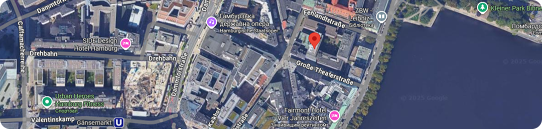Hamburg office location map